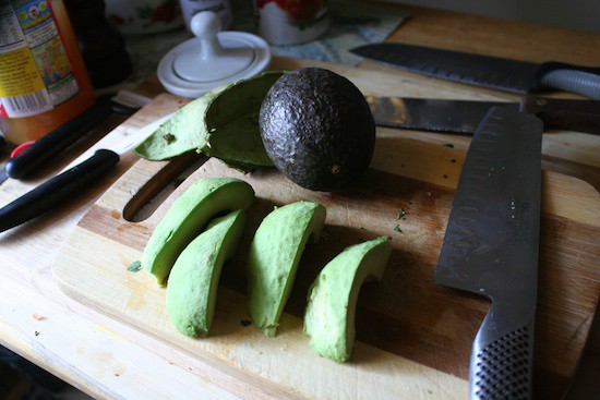 One whole peeled avocado