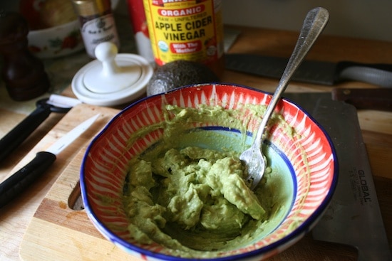 My chipotle-garlic-avocado spread!