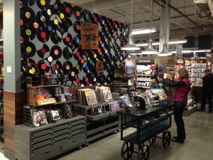 the vinyl section of whole foods, gowanus, brooklyn