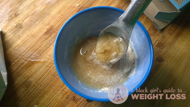 Mixing together the honey and the pectin